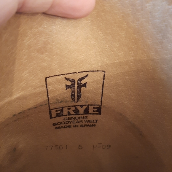 Worn in Frye Dorado Brown Leather Tall Riding Boots with Buckle Details - Picture 16 of 16